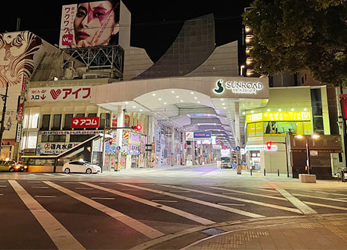 サクラマチクマモトから下通り方面へ徒歩3分